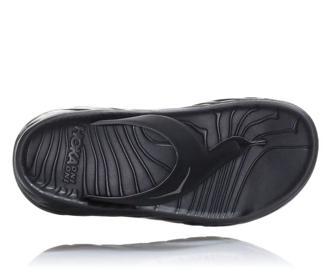 HOKA|Women's ORA Recovery Flip Black / Dark Gull Gray