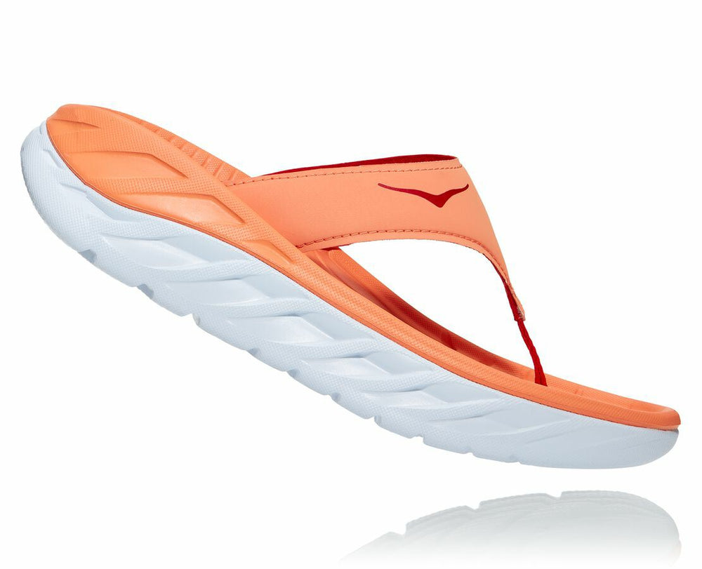 HOKA|Women's ORA Recovery Flip Cantaloupe / Fiesta
