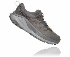 HOKA|Men's Kaha Low GORE-TEX Charcoal Gray / Green Sheen