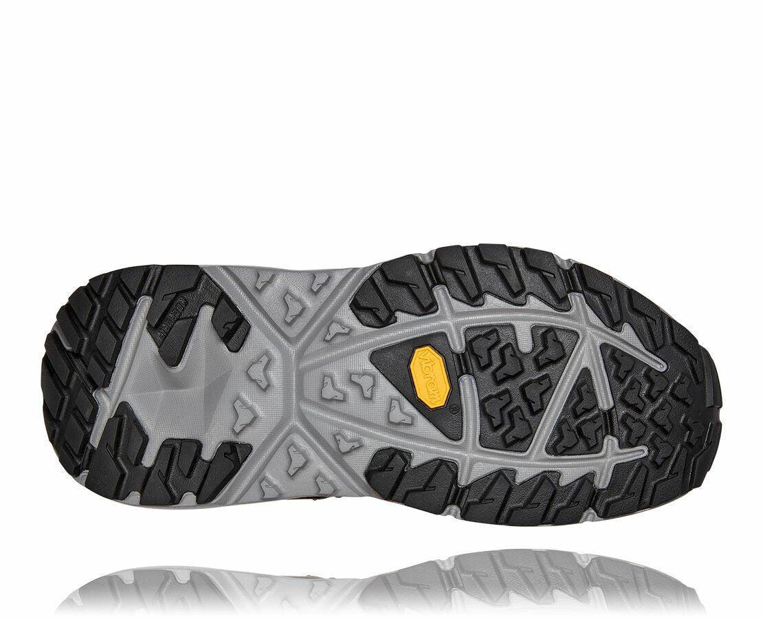 HOKA|Men's Kaha Low GORE-TEX Otter / Persimmon Orange
