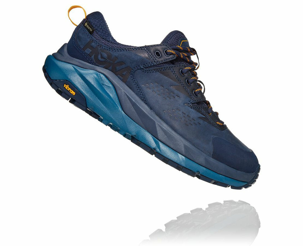 HOKA|Women's Kaha Low GORE-TEX Black Iris / Moroccan Blue