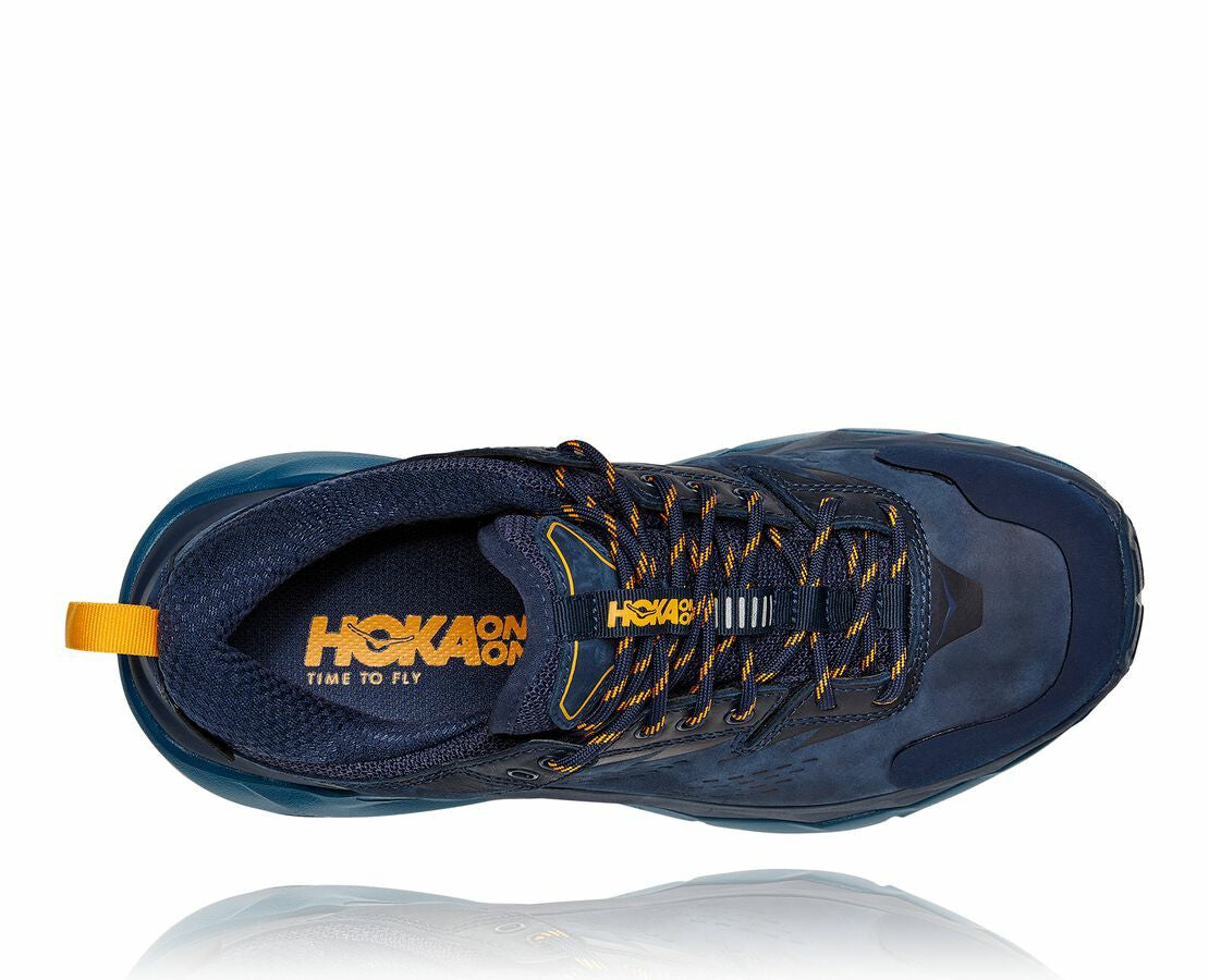 HOKA|Women's Kaha Low GORE-TEX Black Iris / Moroccan Blue
