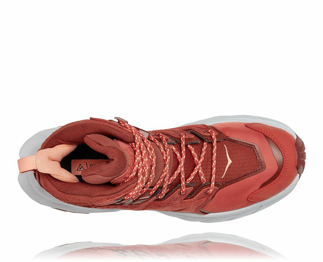 HOKA|Women's Anacapa Mid GORE-TEX Hot Sauce / Cherry Mahogany
