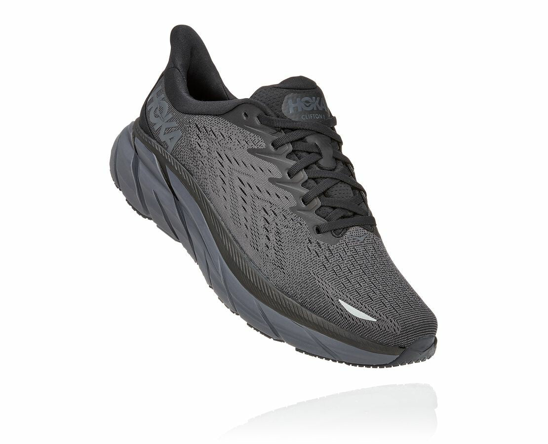 HOKA|Men's Clifton 8 Black / Black