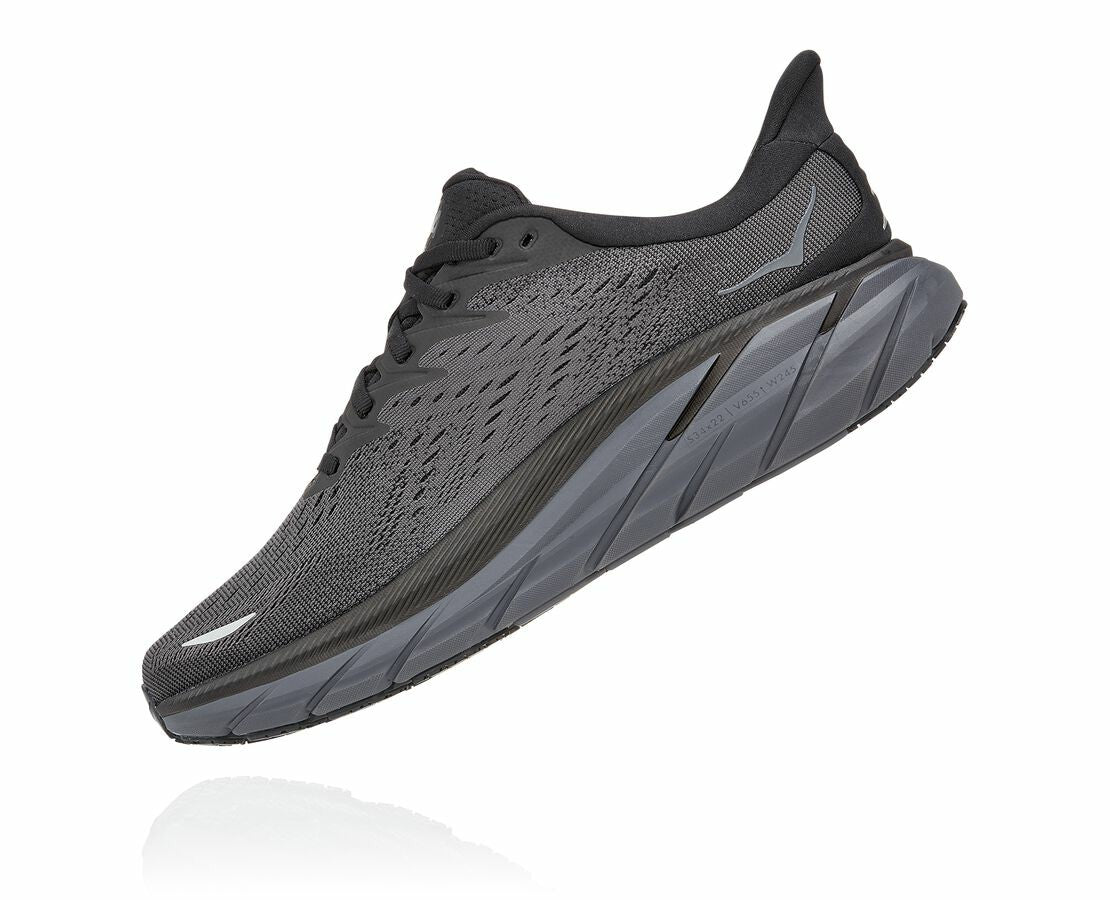 HOKA|Men's Clifton 8 Black / Black