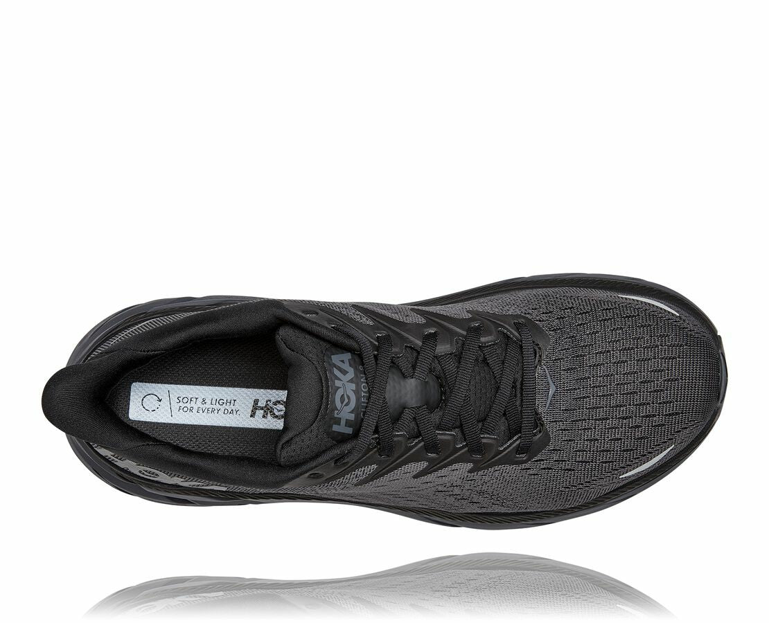 HOKA|Men's Clifton 8 Black / Black
