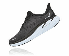 HOKA|Men's Clifton 8 Black / White