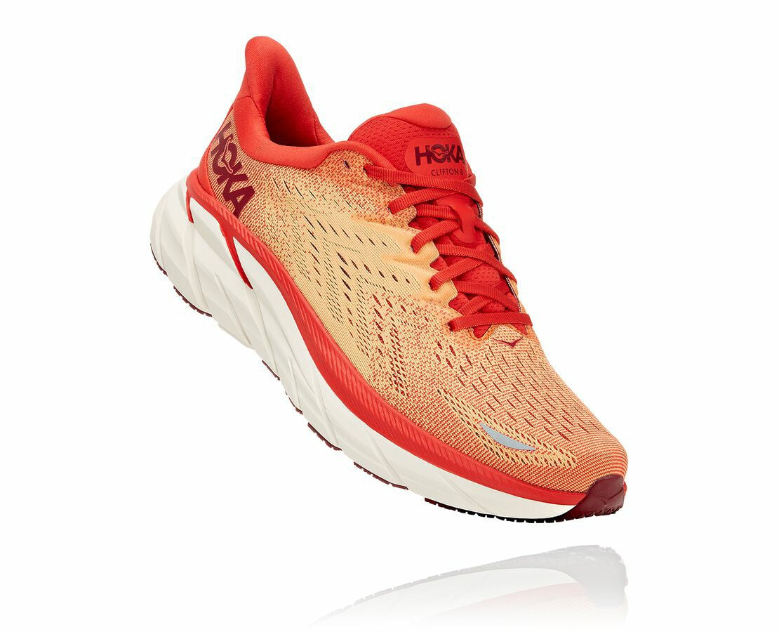 HOKA|Men's Clifton 8 Fiesta / Blazing Orange