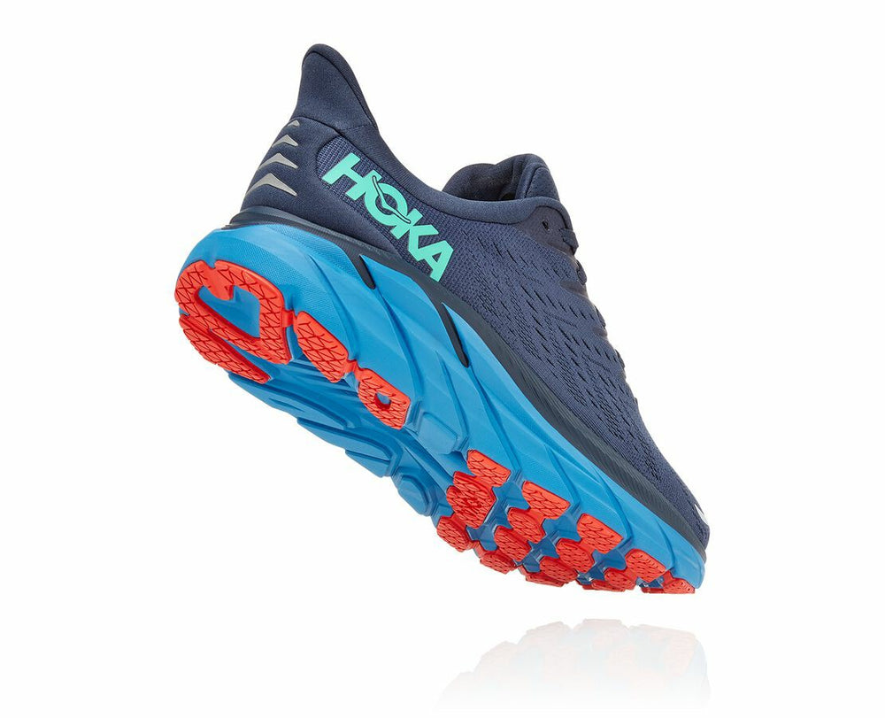 HOKA|Men's Clifton 8 Outer Space / Vallarta Blue