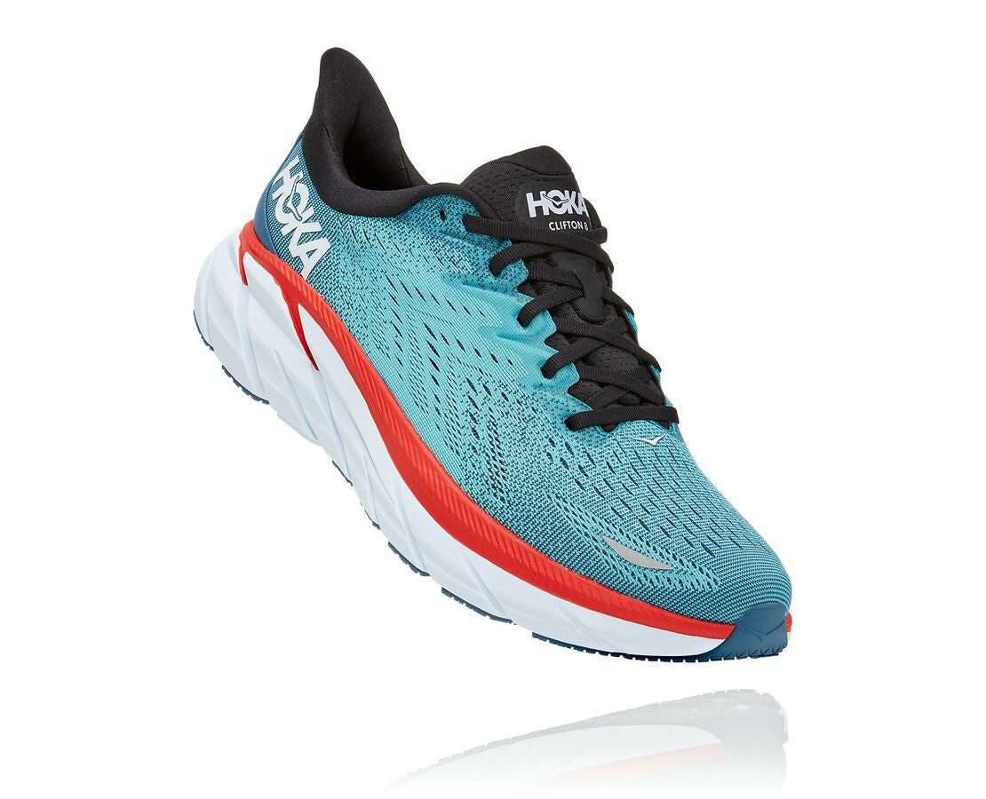 HOKA|Men's Clifton 8 Real Teal / Aquarelle
