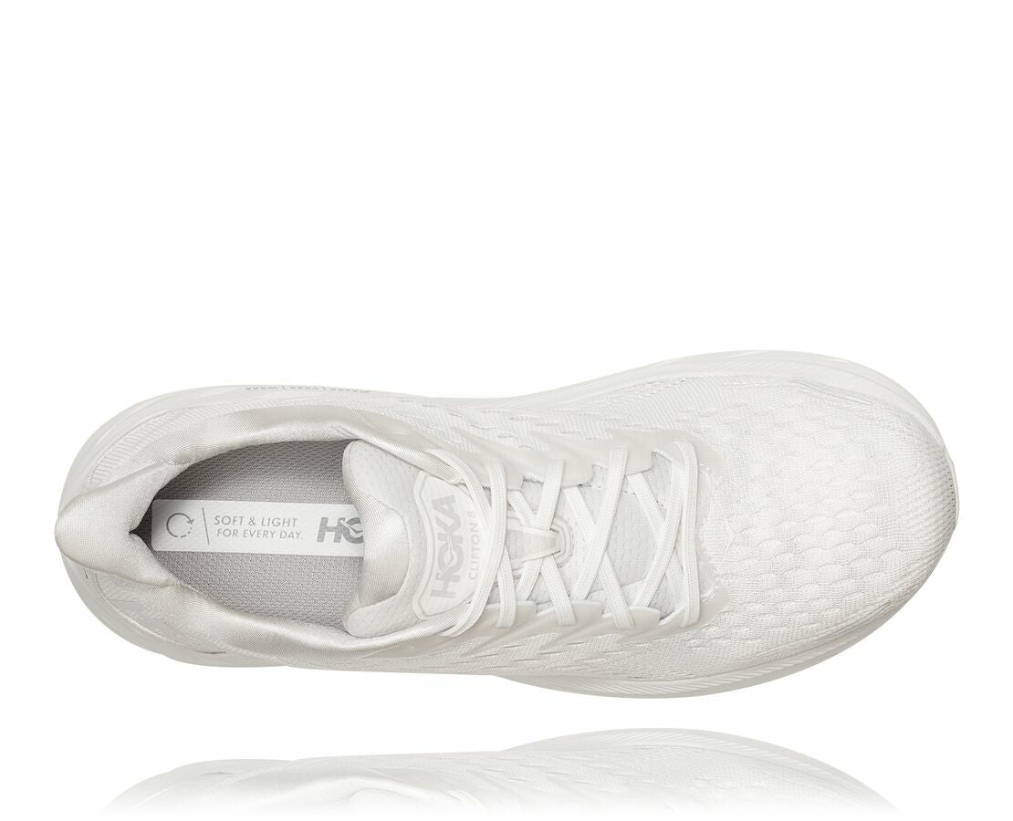 HOKA|Women's Clifton 8 White / White