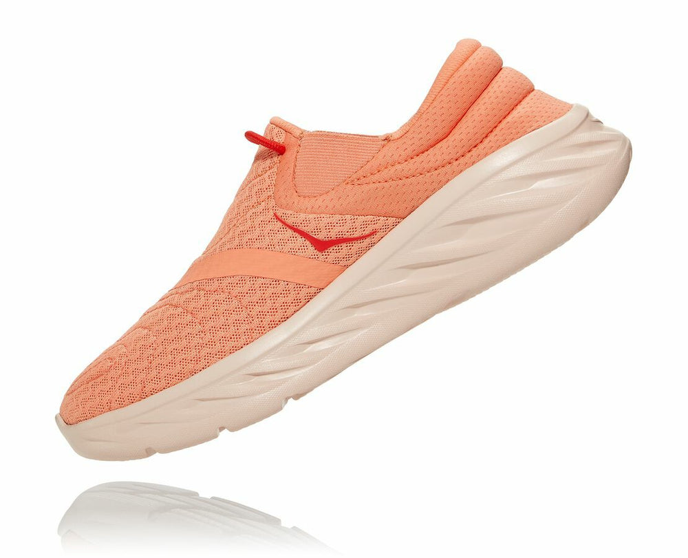 HOKA|Women's Ora Recovery Shoe 2 Cantaloupe / Fiesta