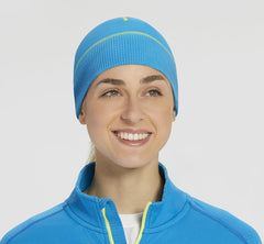 HOKA|Women's Performance Beanie Diva Blue / Citrus