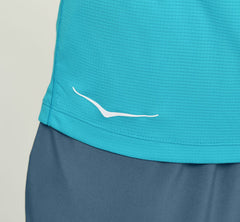 HOKA|Men's Performance Short Sleeve Scuba Blue