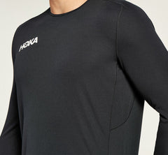 HOKA|Men's Performance 3/4 Sleeve Black