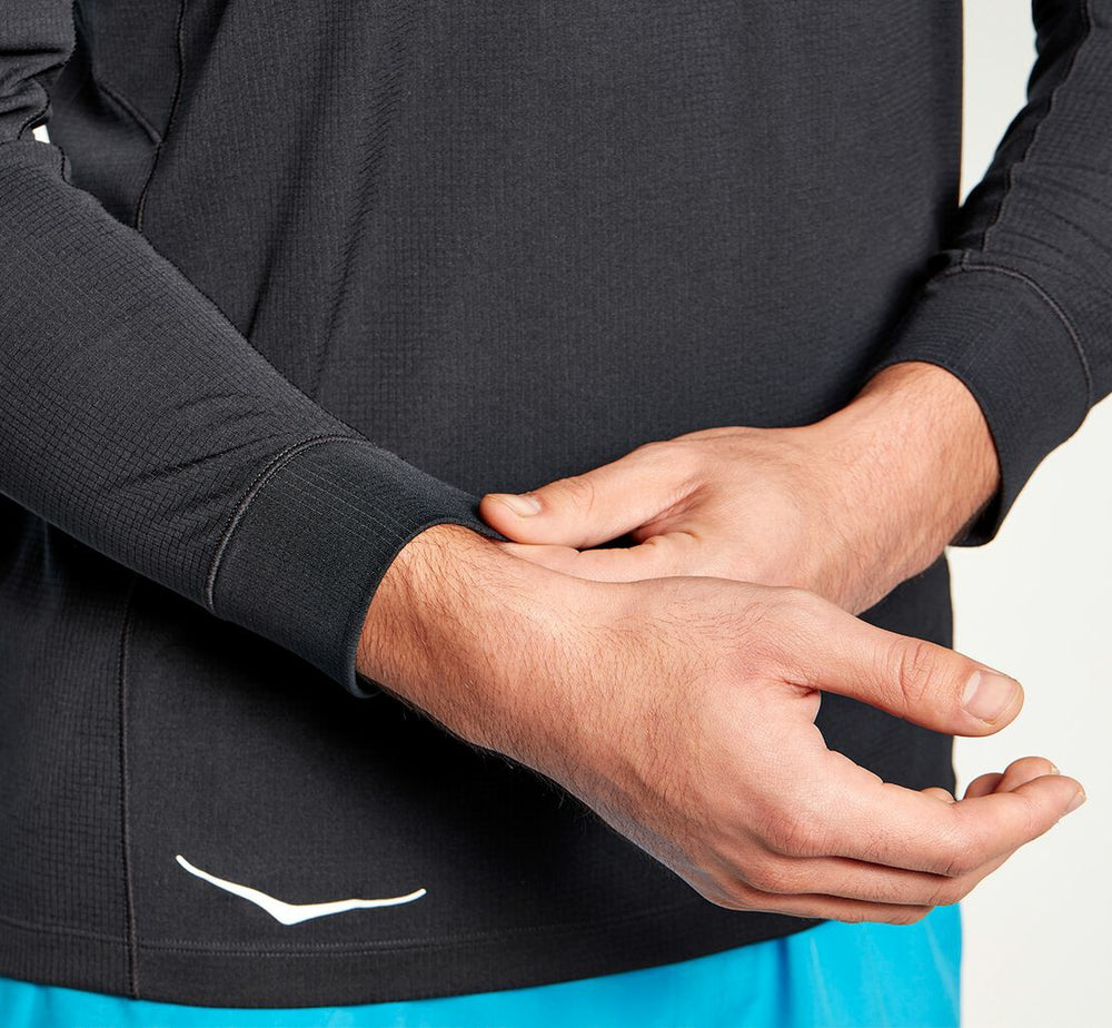HOKA|Men's Performance 3/4 Sleeve Black
