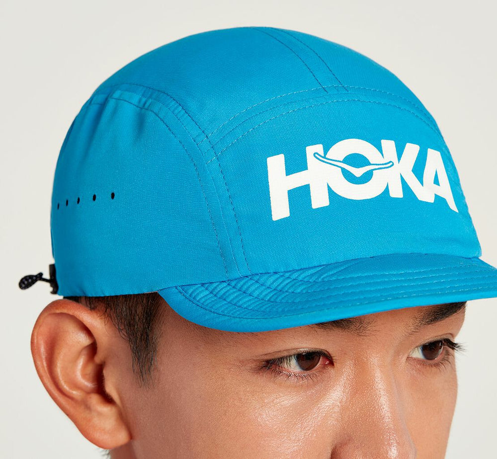 HOKA|All Gender Packable Trail Hat Diva Blue