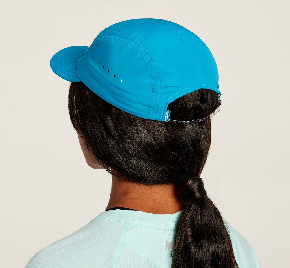 HOKA|All Gender Packable Trail Hat Diva Blue