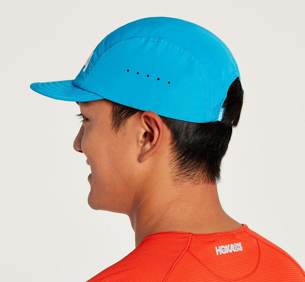 HOKA|All Gender Packable Trail Hat Diva Blue