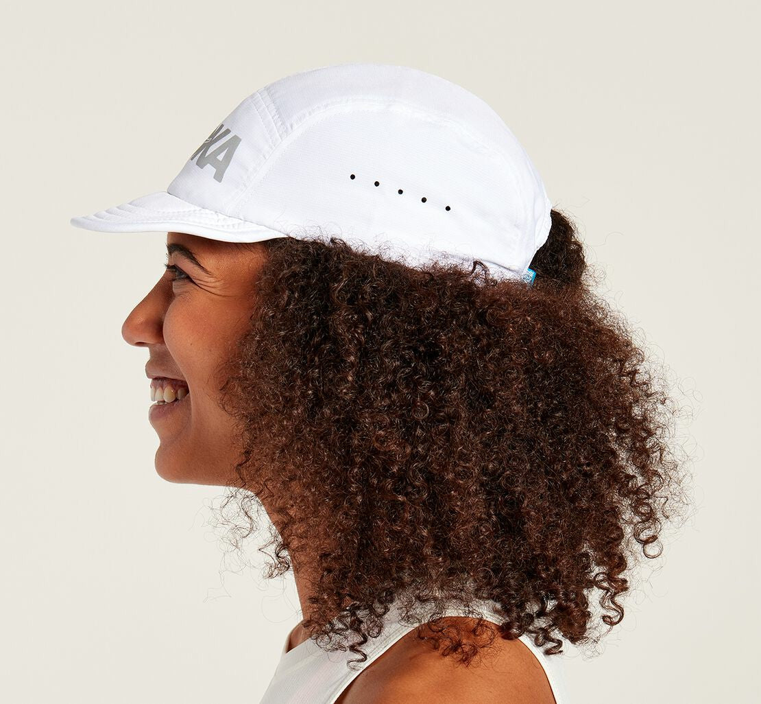 HOKA|All Gender Packable Trail Hat White / Castlerock