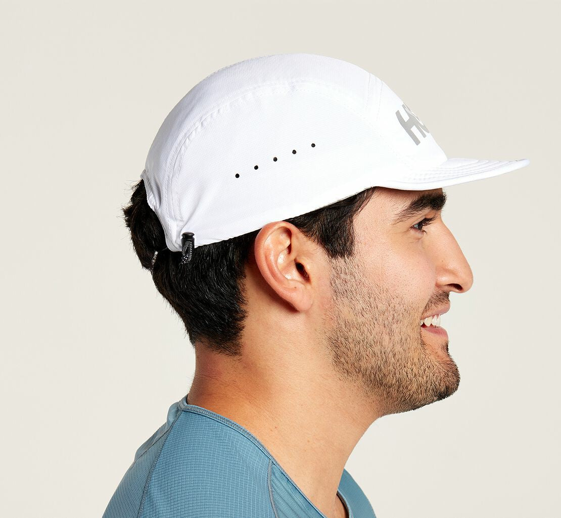 HOKA|All Gender Packable Trail Hat White / Castlerock
