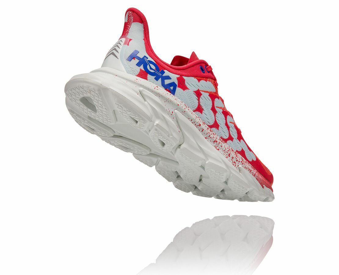 HOKA|All Gender Clifton Edge Geometric Paradise Pink / Blue Flower