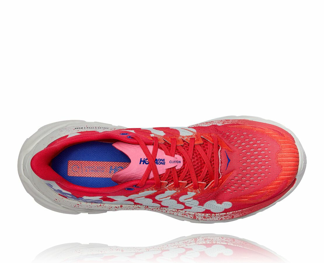 HOKA|All Gender Clifton Edge Geometric Paradise Pink / Blue Flower