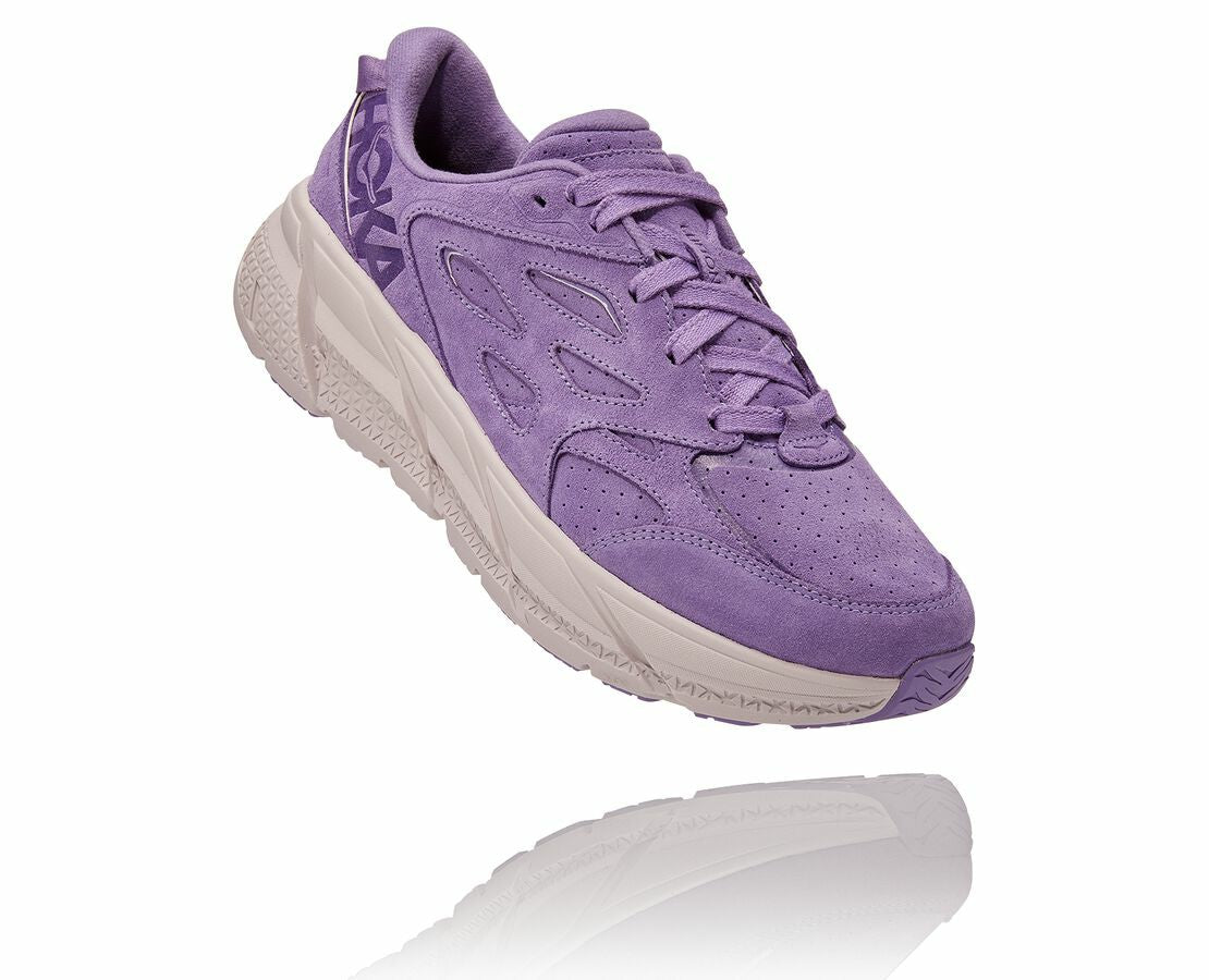 HOKA|All Gender Clifton L Suede Chalk Violet / Lilac Ash
