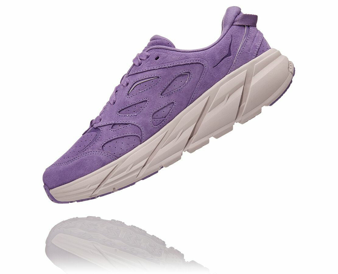 HOKA|All Gender Clifton L Suede Chalk Violet / Lilac Ash