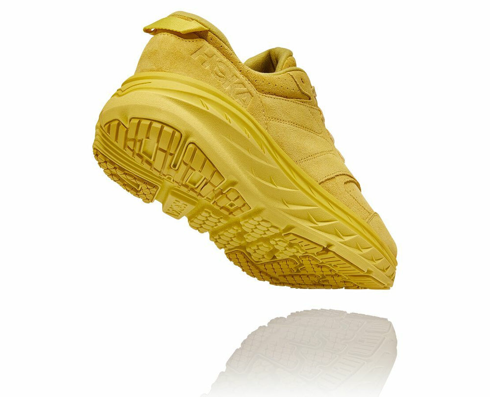 HOKA|All Gender Bondi L Suede Celery / Lima Bean