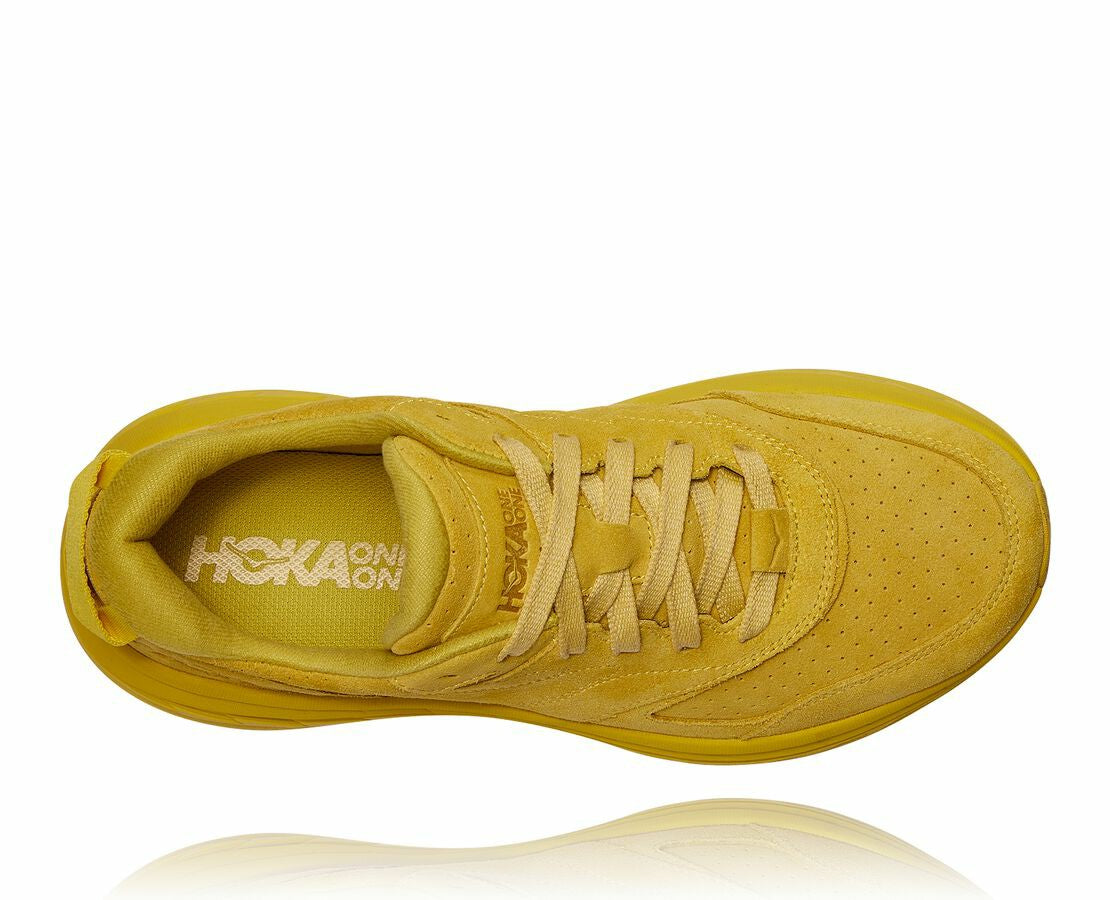 HOKA|All Gender Bondi L Suede Celery / Lima Bean