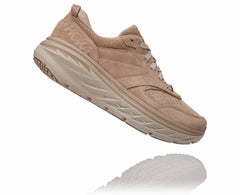 HOKA|All Gender Bondi L Suede Simply Taupe / Pumice Stone