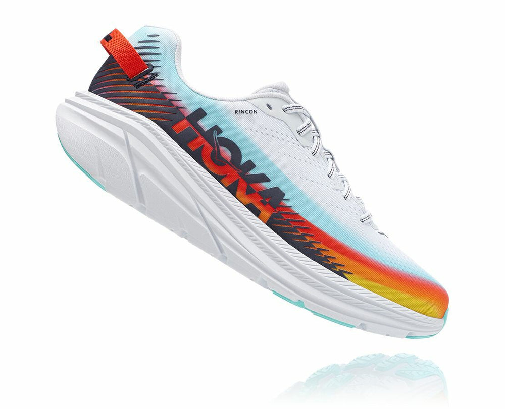 HOKA|Women's Ironman Rincon 2 White / Evening Blue