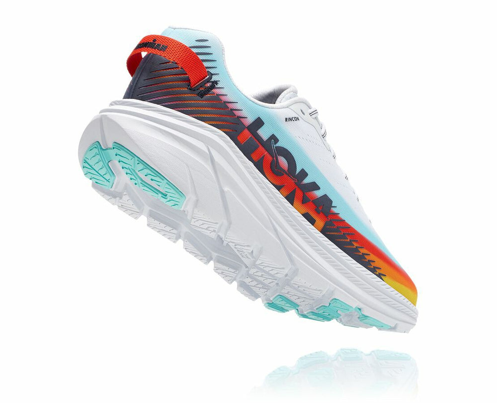 HOKA|Women's Ironman Rincon 2 White / Evening Blue