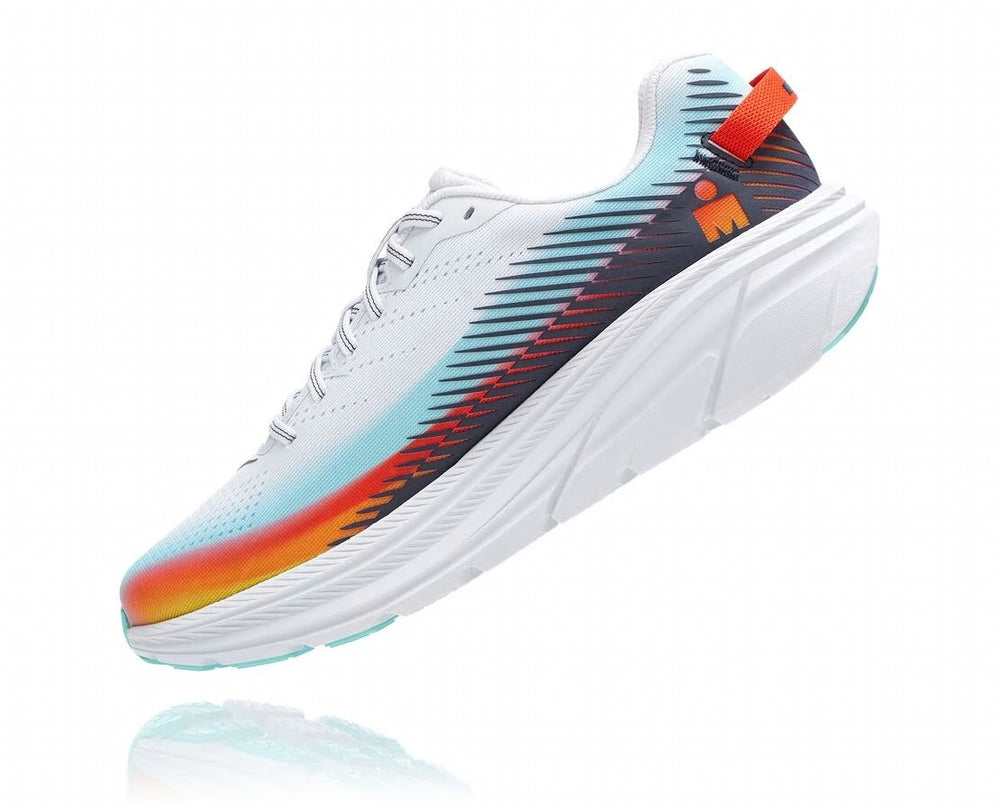 HOKA|Women's Ironman Rincon 2 White / Evening Blue