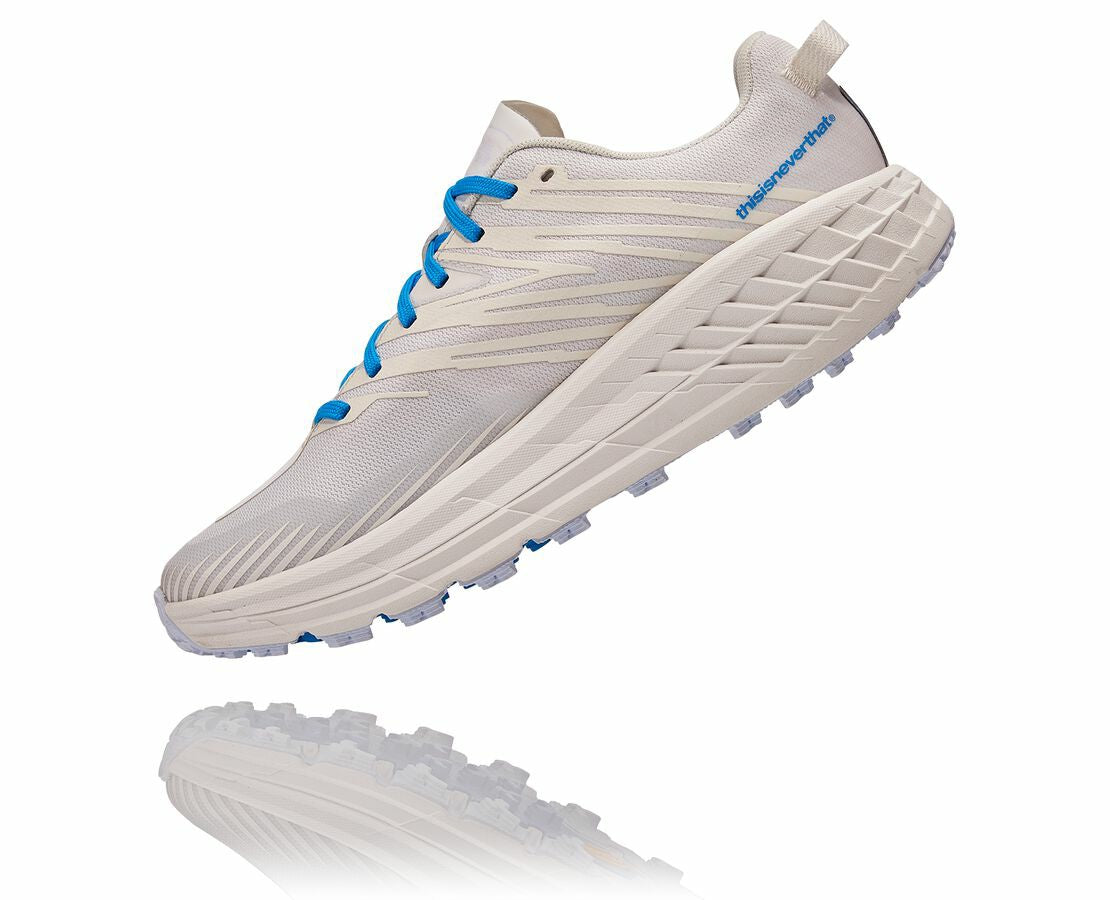 HOKA|All Gender Hoka X Tint Speedgoat 4 Marshmallow / Cyan Blue