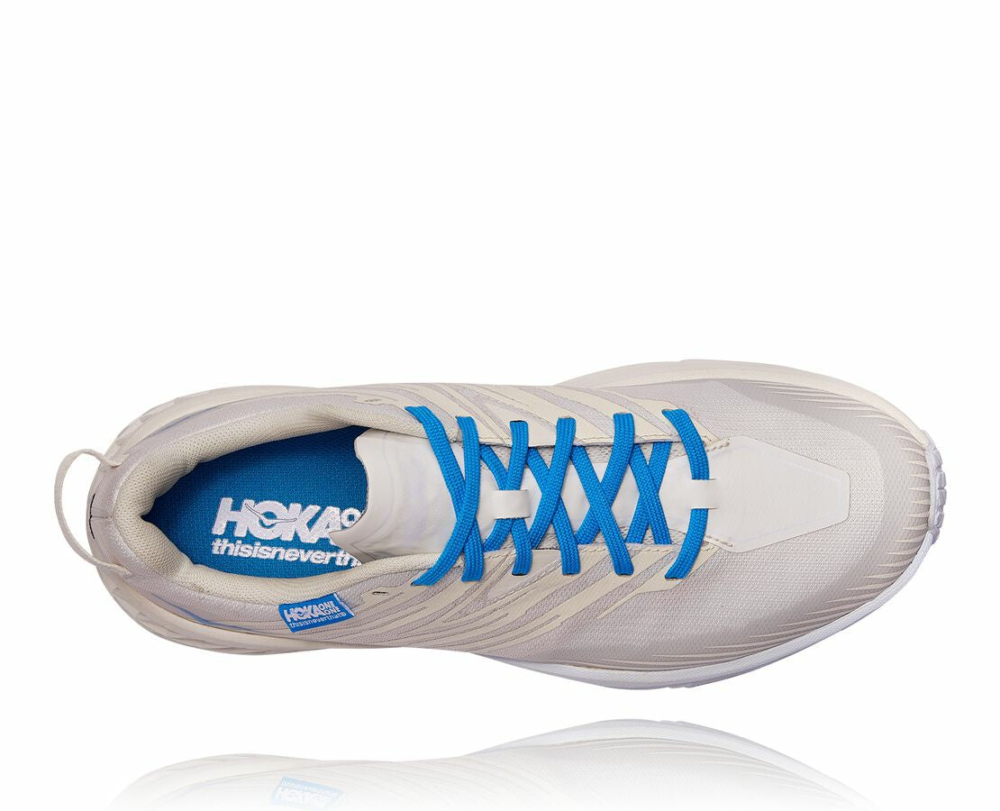 HOKA|All Gender Hoka X Tint Speedgoat 4 Marshmallow / Cyan Blue