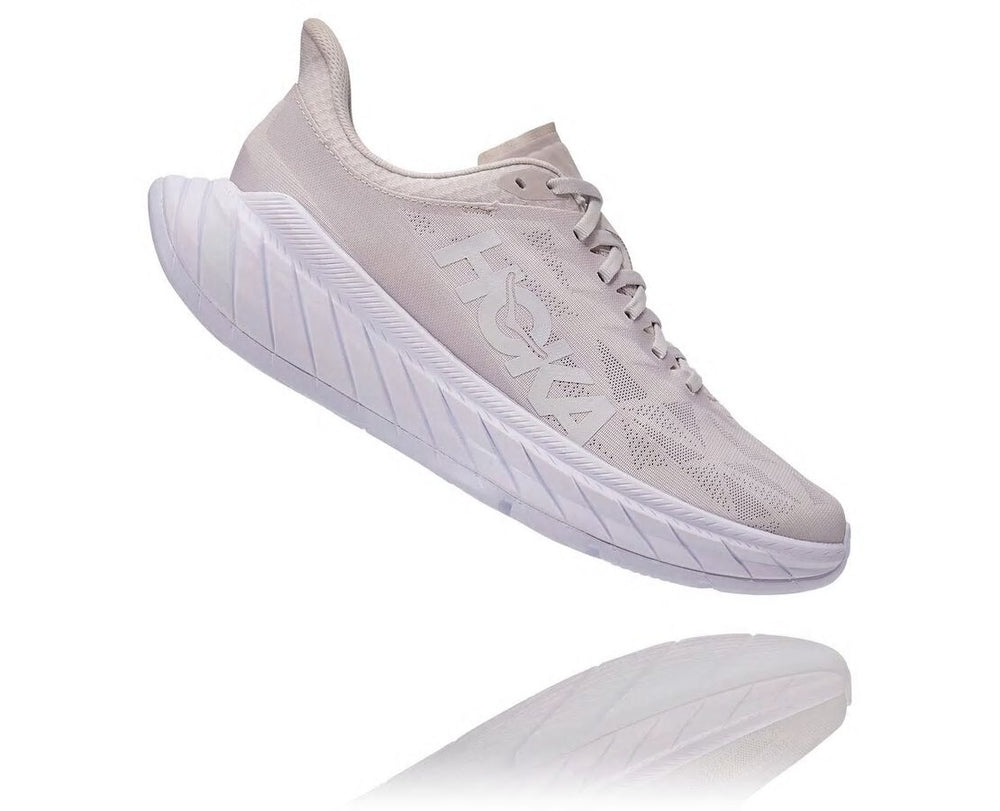HOKA|All Gender Carbon X 2 Nimbus Cloud / White