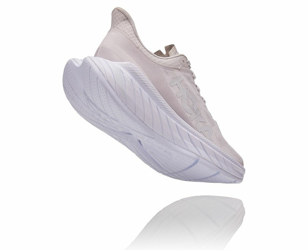 HOKA|All Gender Carbon X 2 Nimbus Cloud / White