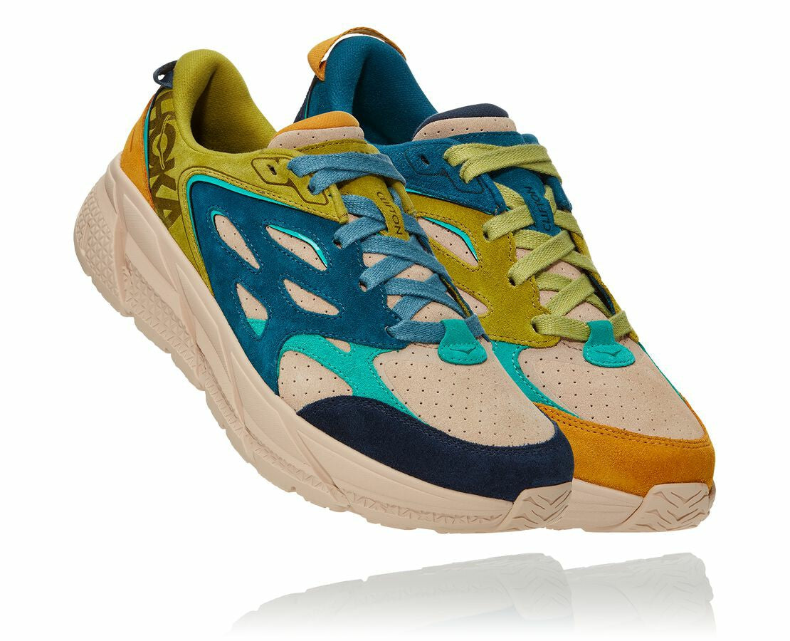 HOKA|Unisex Clifton L Suede Multi / Shifting Sand